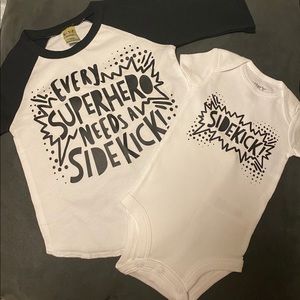 Superhero Shirt- Superhero Sidekick onesie.